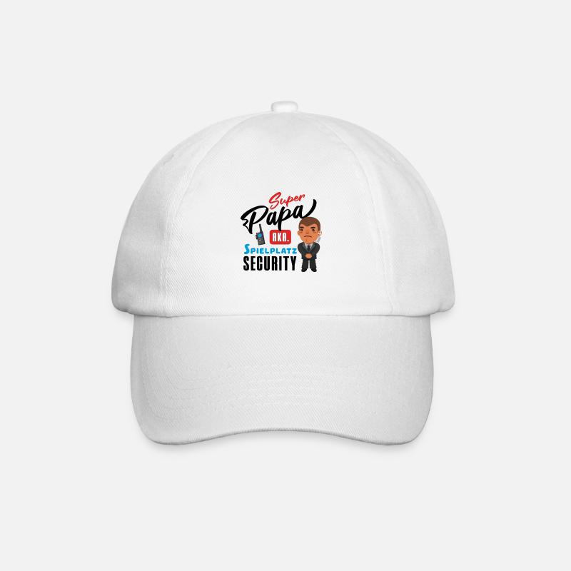 Super Papa - Baseballkappe - Weiß/Weiß