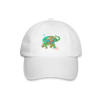 elephant e 4 - Baseball Cap - white/white - Front