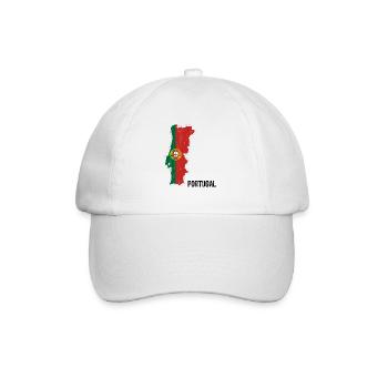 Portugal, drapeau, contour, souvenir - Casquette classique - blanc/blanc - Devant
