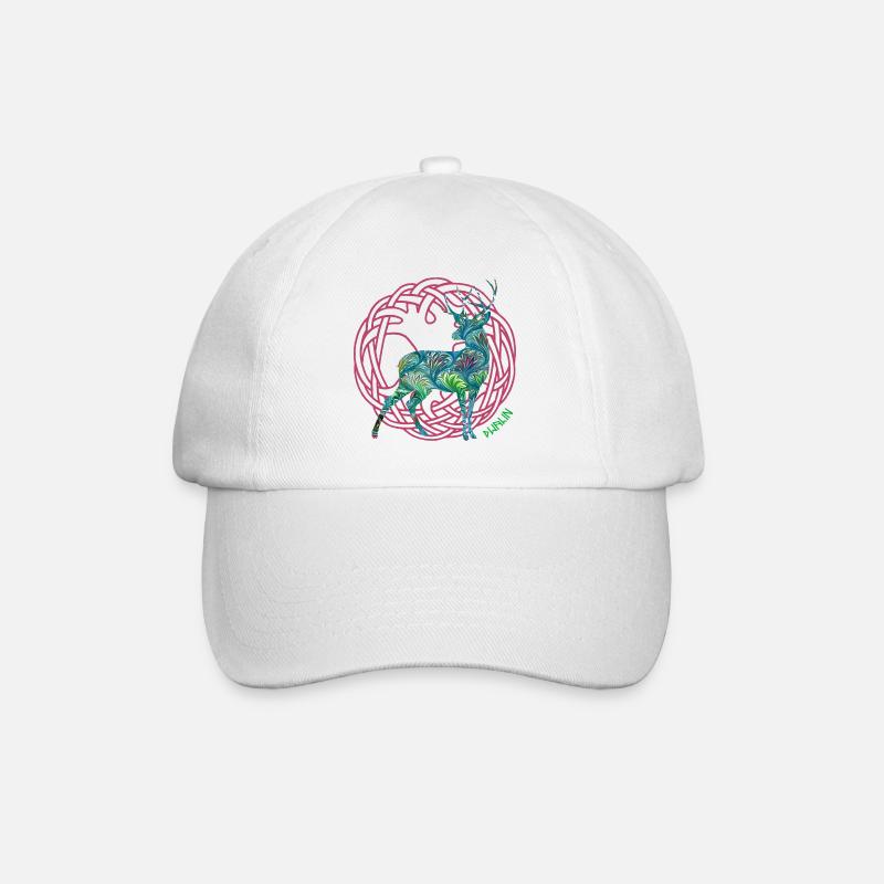 hirsch dwalin e 115 - Baseballkappe - Weiß/Weiß