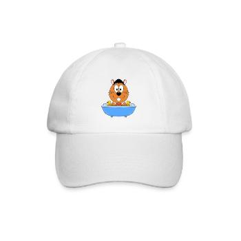 OTTER - BIBER - MARDER - BADEWANNE - TIER - Baseballkappe - Weiß/Weiß - Vorne