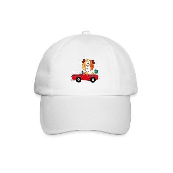 WELTENBUMMLER - MEERSCHWEINCHEN - REISE - URLAUB - Baseballkappe - Weiß/Weiß - Vorne