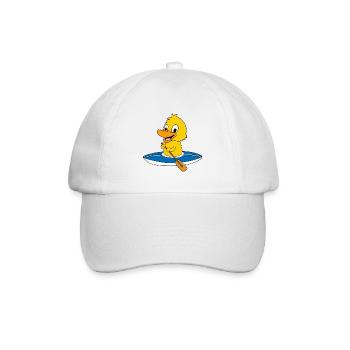 ENTE - KÜKEN - KAJAK - KANU - TIER - KIND - BABY - Baseballkappe - Weiß/Weiß - Vorne