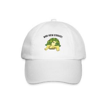 nur kein stress - Baseballkappe - Weiß/Weiß - Vorne