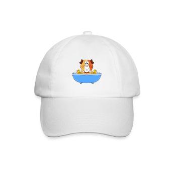 MEERSCHWEINCHEN - BADEN - BADEWANNE - BADEENTEN - Baseballkappe - Weiß/Weiß - Vorne