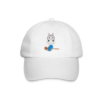 NASHORN - HALLOWEEN - HEXE - TIER - KIND - BABY - Baseballkappe - Weiß/Weiß - Vorne