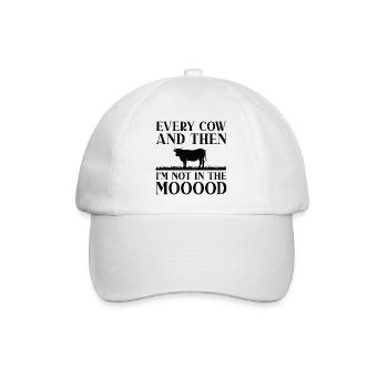 Chaque vache et puis je ne suis pas dans le mooood - Casquette classique - blanc/blanc - Devant