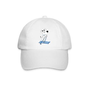 HUND - SKIER - SKI - WINTERSPORT - TIER - Baseballkappe - Weiß/Weiß - Vorne