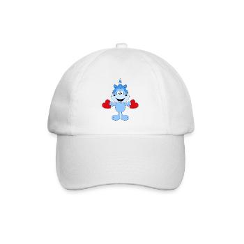 EINHORN - LIEBE - LOVE - HERZEN - VERLIEBT - Baseballkappe - Weiß/Weiß - Vorne