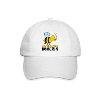 Nachwuchs Imkerin Biene Kinder Baby Mädchen - Baseballkappe - Weiß/Weiß - Vorne