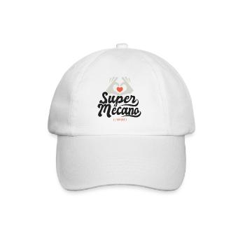 Super mécano l unique cadeau mécanisien mecanisien - Casquette classique - blanc/blanc - Devant