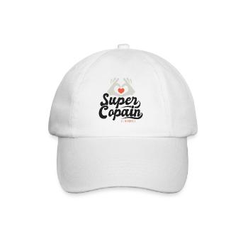 Super copain l unique cadeau copain ami - Casquette classique - blanc/blanc - Devant