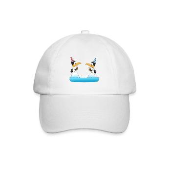 PINGUINE - EIS - TIERE - WINTER - LIEBE - LOVE - Baseballkappe - Weiß/Weiß - Vorne