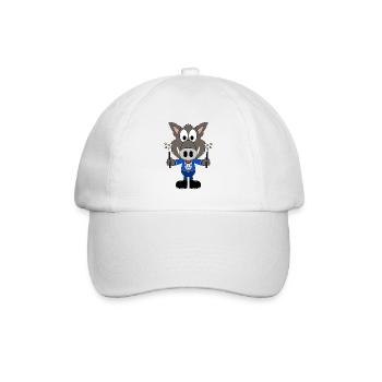 WILDSCHWEIN - ZAUBERER - TIER - KIND - BABY - Baseballkappe - Weiß/Weiß - Vorne