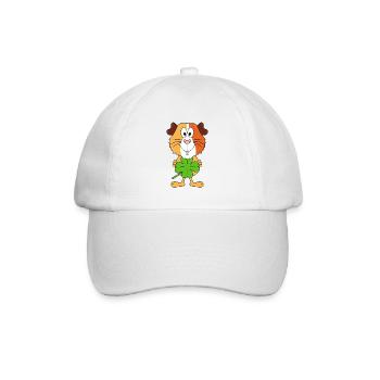 MEERSCHWEINCHEN - KLEEBLATT - GLÜCKSBRINGER - Baseballkappe - Weiß/Weiß - Vorne