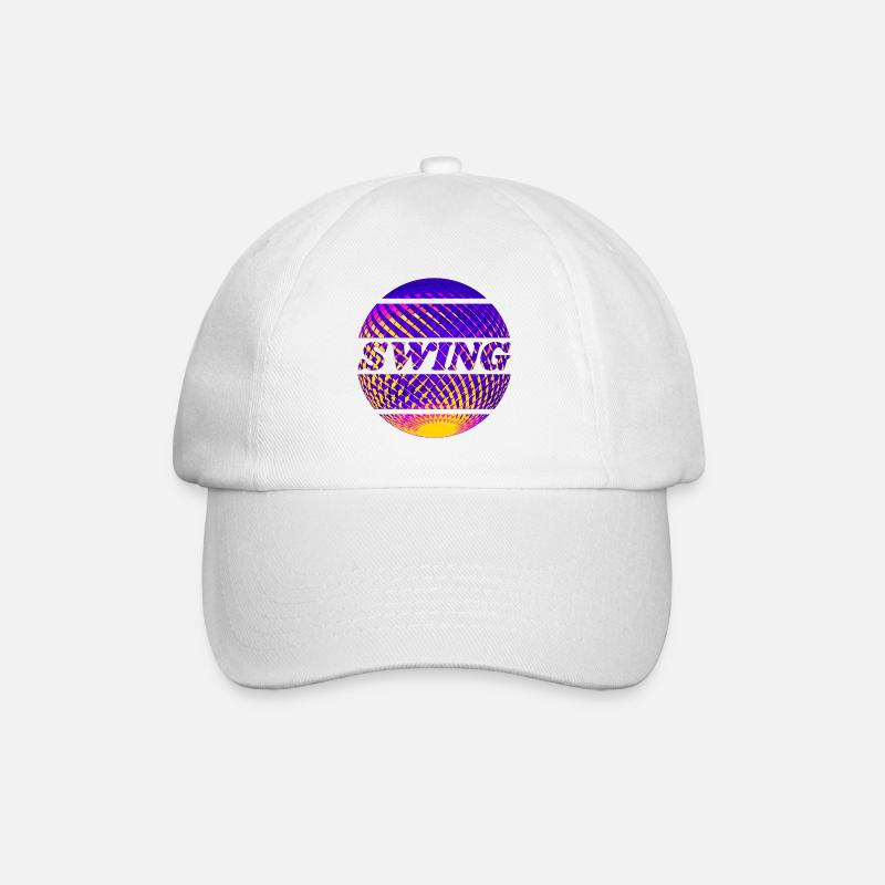 Swing Disko Ball - Baseball Cap - white/white