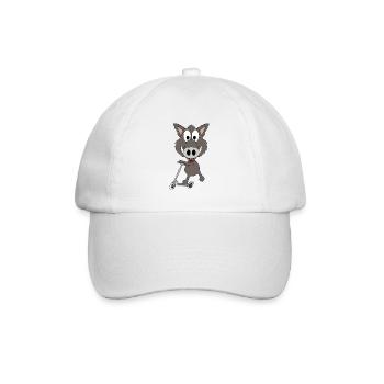 ROLLER - WILDSCHWEIN - TIER - KIND - BABY - FUN - Baseballkappe - Weiß/Weiß - Vorne