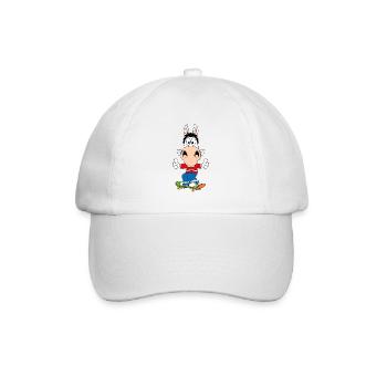 PFERD - PONY - SKATEBOARD - SPORT - TIERISCH - Baseballkappe - Weiß/Weiß - Vorne