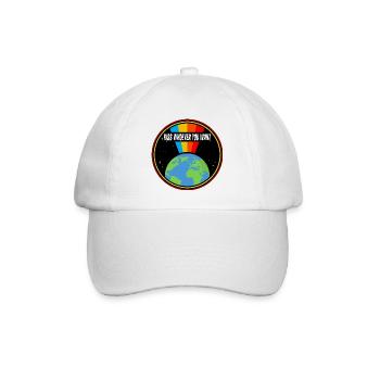 Rainbow Kiss Grafik - Baseballkappe - Weiß/Weiß - Vorne