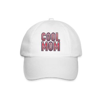 Cool Mom in Silver Edition - Baseball Cap - white/white - Front