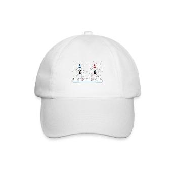 EISBÄREN - SCHNEE - WINTER - EISBÄR - LIEBE - LOVE - Baseballkappe - Weiß/Weiß - Vorne