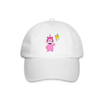 EINHORN - DRACHE - DRACHENSTEIGEN - WIND - FUN - Baseballkappe - Weiß/Weiß - Vorne