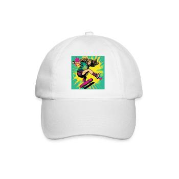 Skater Girl - Baseball Cap - white/white - Front