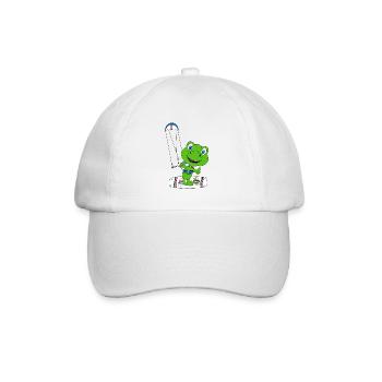 KITEN - KITE - KITESURFEN - KITESURFER - DINO - Baseballkappe - Weiß/Weiß - Vorne