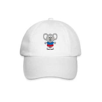 KOALA - INLINER - SPORT - FITNESS - TIER - Baseballkappe - Weiß/Weiß - Vorne