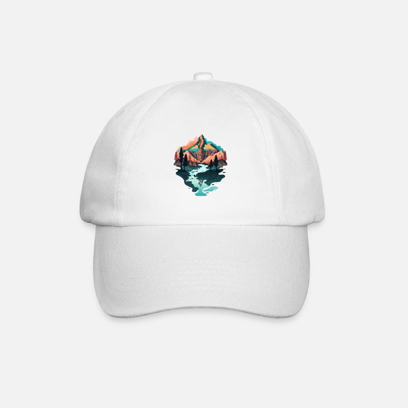 SURREAL - Baseball Cap - white/white