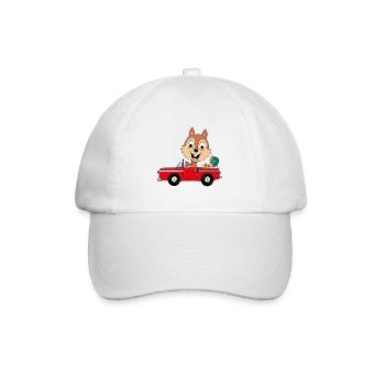 EICHHÖRNCHEN - AUTO - REISE - WELTENBUMMLER - Baseballkappe - Weiß/Weiß - Vorne