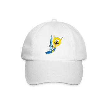 WINDSURFER - MONSTER - SURFER - WASSERSPORT - Baseballkappe - Weiß/Weiß - Vorne