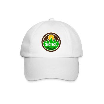Südtirol Meine Leidenschaft Dolomiten Berge - Baseballkappe - Weiß/Weiß - Vorne