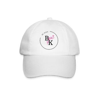 BE KIND - Baseballkappe - Weiß/Weiß - Vorne