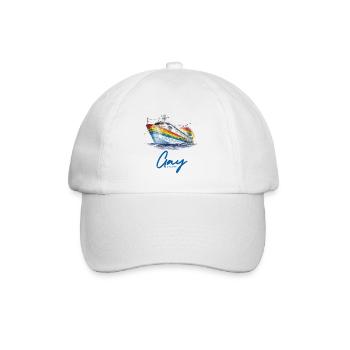 Gaycrouise - Baseballkappe - Weiß/Weiß - Vorne