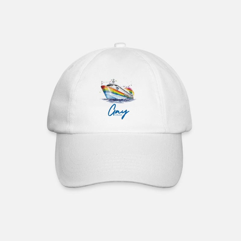 Gaycrouise - Baseballkappe - Weiß/Weiß