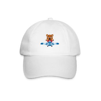 PILOT - BÄR - Baseballkappe - Weiß/Weiß - Vorne