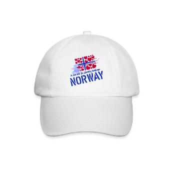 Norwegen Elche norge Norway - Baseball Cap - white/white - Front
