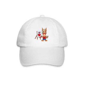 MALER - KÜNSTLER - KUNST - LIEBE - PFERD - PONY - Baseballkappe - Weiß/Weiß - Vorne