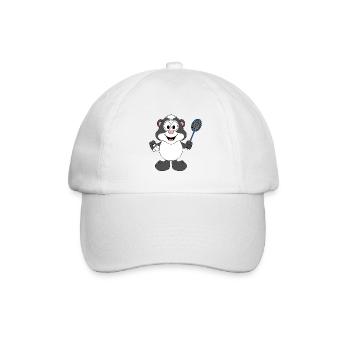 STINKTIER - SPORT - FEDERBALL - BADMINTON - Baseballkappe - Weiß/Weiß - Vorne