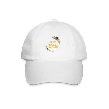 Wreath Team Bride can be personalized - Baseball Cap - white/white - Front
