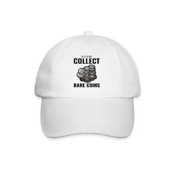 Coin Collecting Collector Numismatic Numismatist - Baseball Cap - white/white - Front