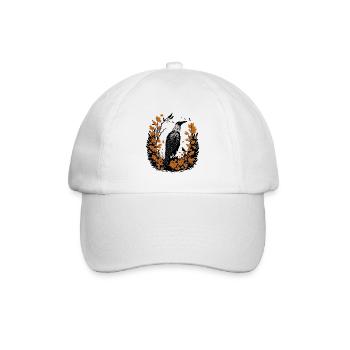 Raven in Autumn - Baseball Cap - white/white - Front