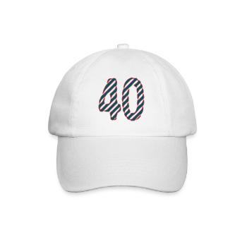 40. 40 YEARS. 40th ANNIVERSARY. 40TH ANNIVERSARY. - Baseball Cap - white/white - Front