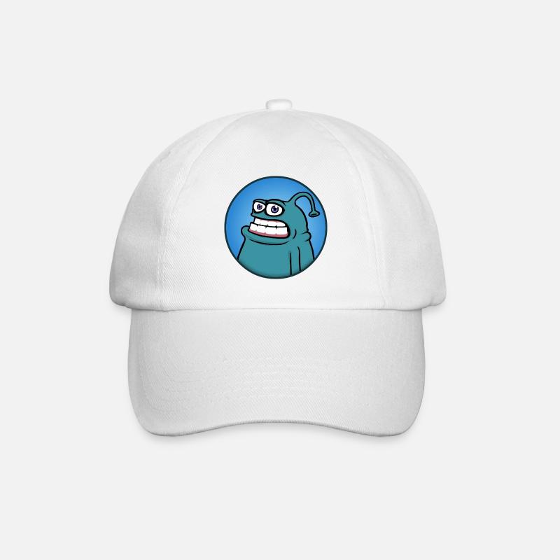 Mampfredo - Baseball Cap - white/white