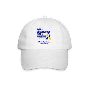 Jour du syndrome de Down chromosome supplémentaire extra génial - Casquette classique - blanc/blanc - Devant