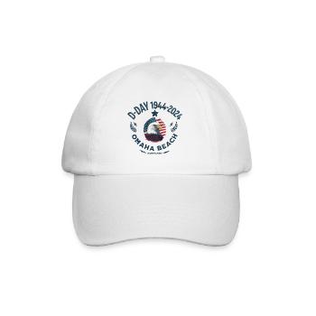 D DAY 80th anniversary Omaha beach - Casquette classique - blanc/blanc - Devant