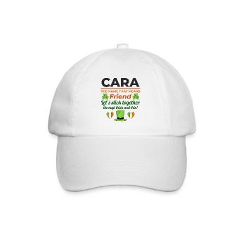 Drôle de fille irlandaise Nom : Cara - L’ami - Casquette classique - blanc/blanc - Devant