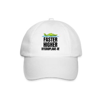 Hydro-Humor: Speeding Up, Flying High in Racing - Baseball Cap - white/white - Front