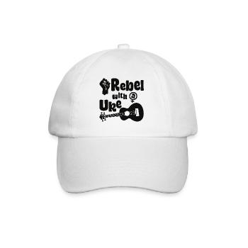 Feminist Rebel with a Uke - Baseball Cap - white/white - Front